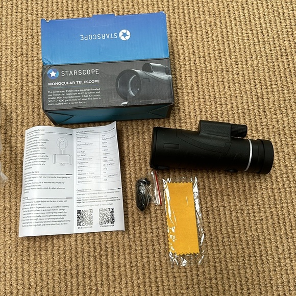 NEW STARSCOPE Monocular Telescope G2-10x42 Long Range Monoculars for Adults - Picture 2 of 10